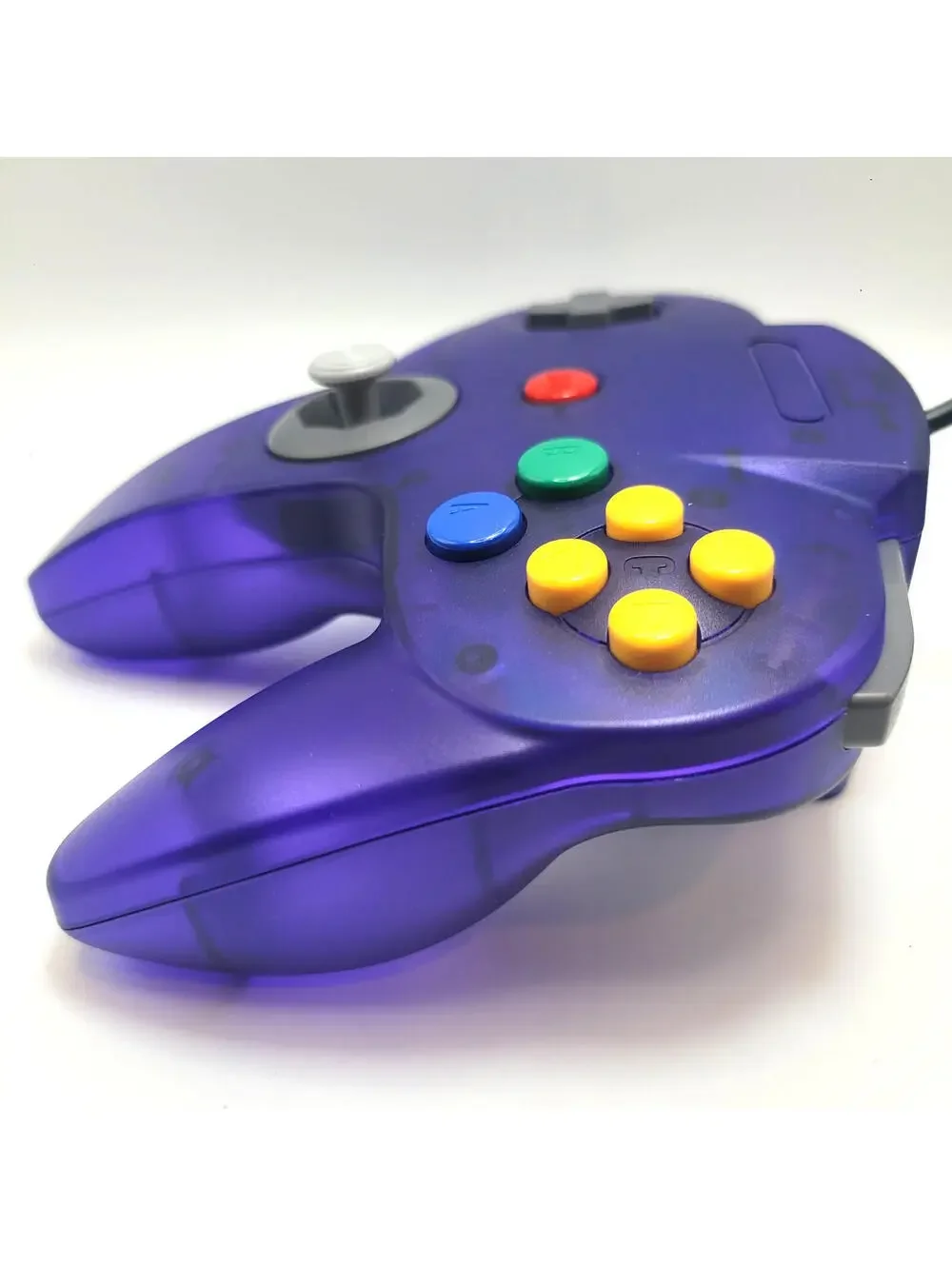 Nintendo 64 Wired Controller for N64 - TeknoGame® - Clear Grape Purple - NEW!
